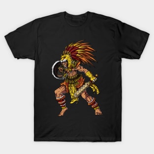 Aztec Jaguar Warrior T-Shirt